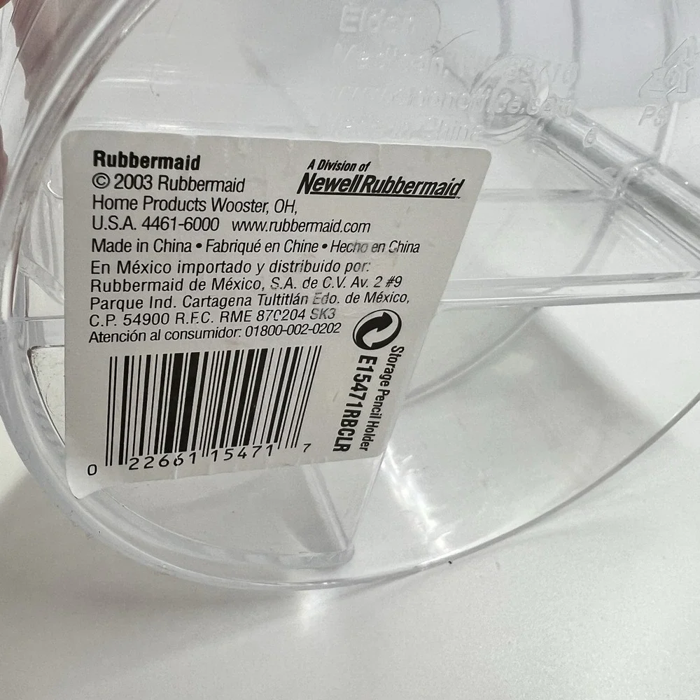 Rubbermaid vintage clear
